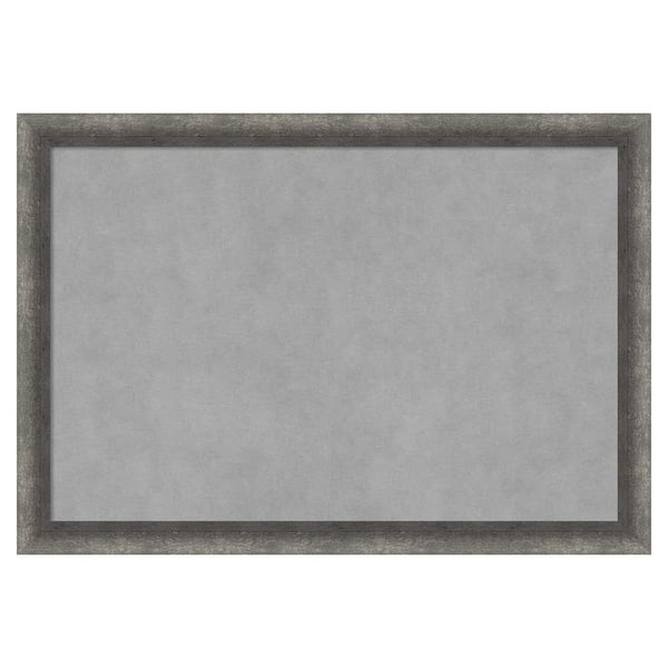 Amanti Art Burnished Concrete Narrow 26 in. x 18 in. Framed Magnetic Board