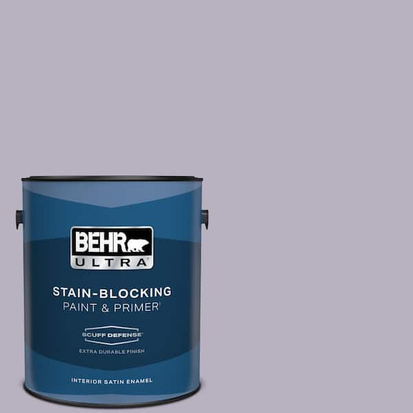 BEHR ULTRA 1 gal. #BIC-07 Virtuous Violet Extra Durable Satin Enamel Interior Paint & Primer