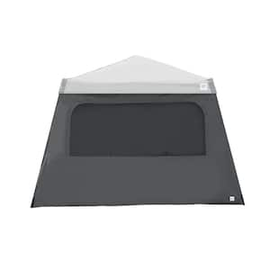 12 ft. Steel Gray Light Duty Sidewall with Mesh Windows, Fits E-Z UP 12 ft. X 12 ft. Angle Leg Shelter (Not Included)