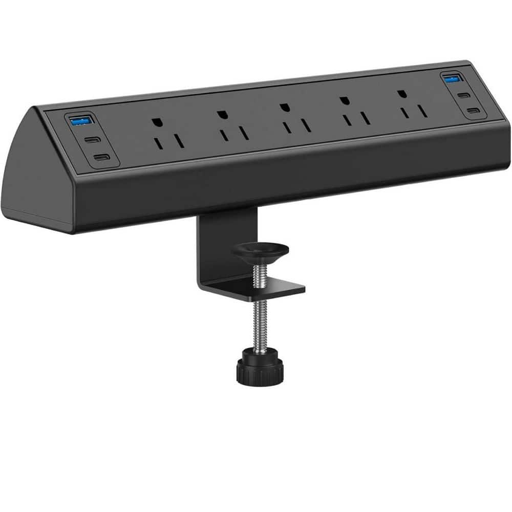 Desk Clamp Power Strip USB C 40W Fast Charging Station 4 PD 20W Ports 6 USB 5 AC Outlets Surge Protector 6 ft. Cord price history on PriceWatchPro