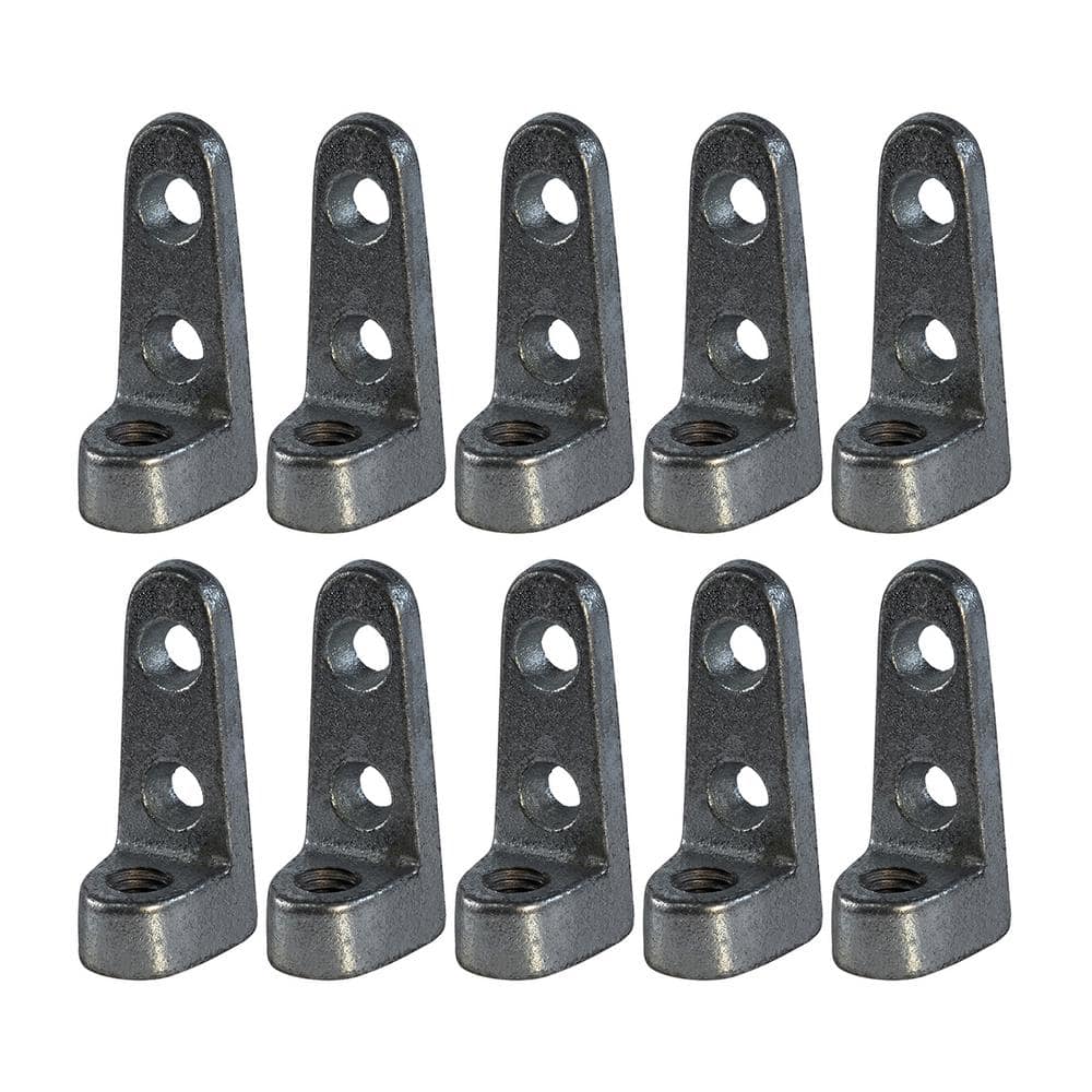 Malleable Iron 10PK Highcraft DOTC-QM38-10 Industrial Side Beam Rod Connector 3/8 Max Load 250 lbs