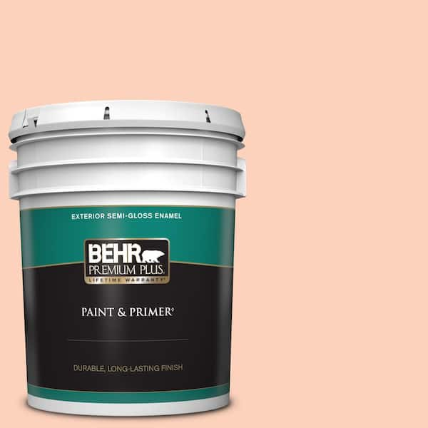 BEHR PREMIUM PLUS 5 gal. #P190-2 Fahrenheit Semi-Gloss Enamel Exterior Paint & Primer