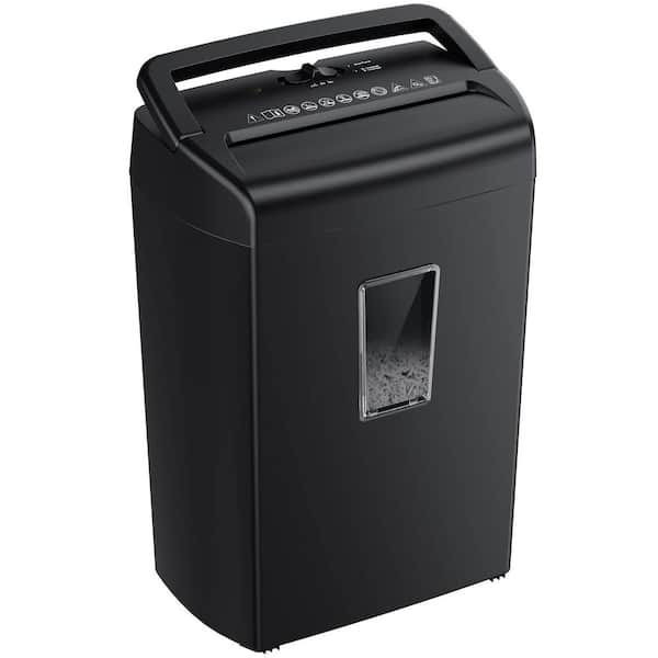 phyfalip 5.5 Gal. 10-Sheet Cross Cut Paper Shredder, Heavy Duty Shredder for Credit Card, Staple, Clip with Transparent Window
