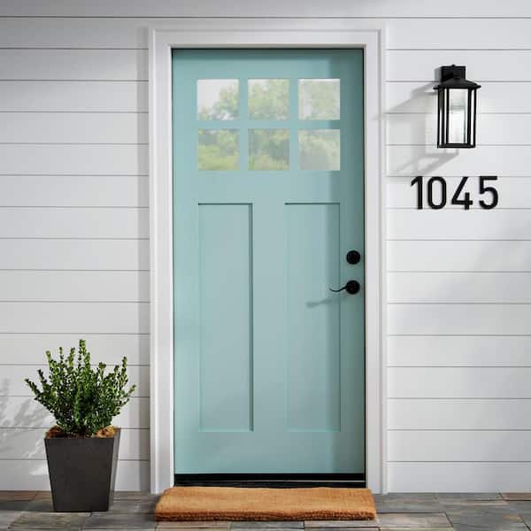6 in. Aged Bronze Screw On House Number 0