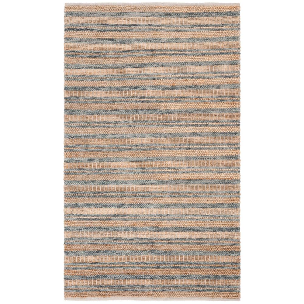 Natura 4 ft. x 6 ft. Natural/Gray Modern Striped Area Rug price history on PriceWatchPro