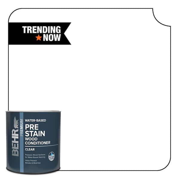 BEHR 1 qt. Transparent Water-Based Interior Pre-Stain Wood Conditioner