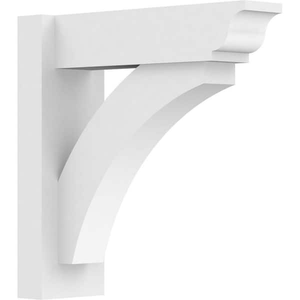Ekena Millwork Thorton 5 in. W x 16 in. H x 16 in. D Signature Urethane Polyurethane Outlooker with Traditional Ends