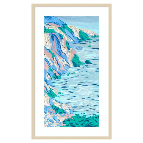 Amanti Art Ideal Vacation II by Melissa Wang 24 in. W x 41 in. H. Wood Framed Wall Art Print Framed in Brown