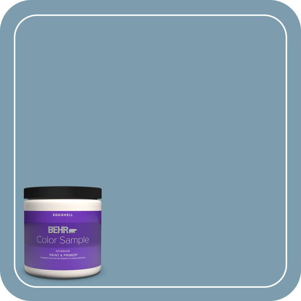 8 oz. #PMD-14 Yacht Harbor Eggshell Enamel Interior Paint & Primer Color Sample price history on PriceWatchPro