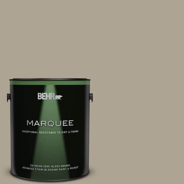 BEHR MARQUEE 1 gal. Home Decorators Collection #HDC-NT-14 Smoked Tan Semi-Gloss Enamel Exterior Paint & Primer