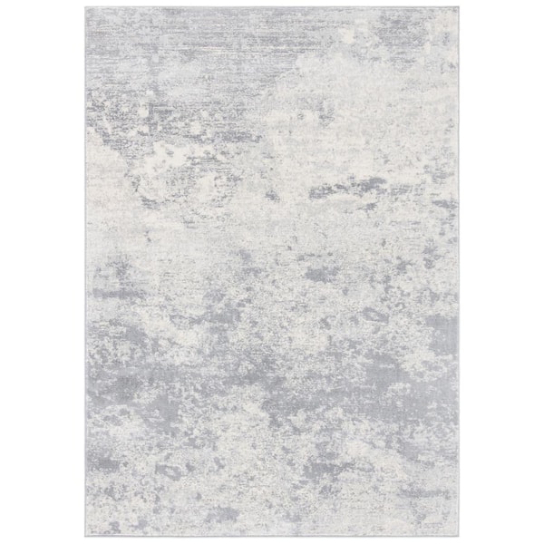 SAFAVIEH Brentwood Gray/Ivory 4 ft. x 6 ft. Abstract Area Rug