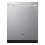24 in. Printproof Stainless Steel Top Control Built-In Dishwasher with Stainless Steel Tub, QuadWash, TrueSteam, 40 dBA