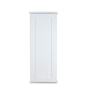 Sarasota 15.5 in. W x 37.5 in. H x 4.25 in. D Wood Surface Mount Wall Cabinet in White Enamel