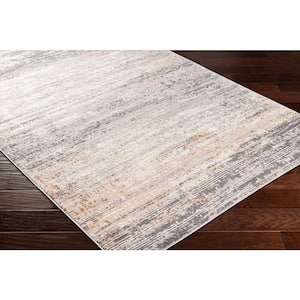 Alamo Gray Abstract 8 ft. x 10 ft. Indoor Area Rug