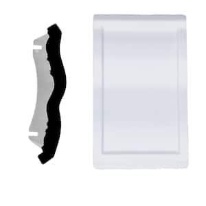 1/4 in. x 3-1/2 in. x 2-3/4 in. Primed Polyurethane Leaf and Dart Crown Connector Moulding