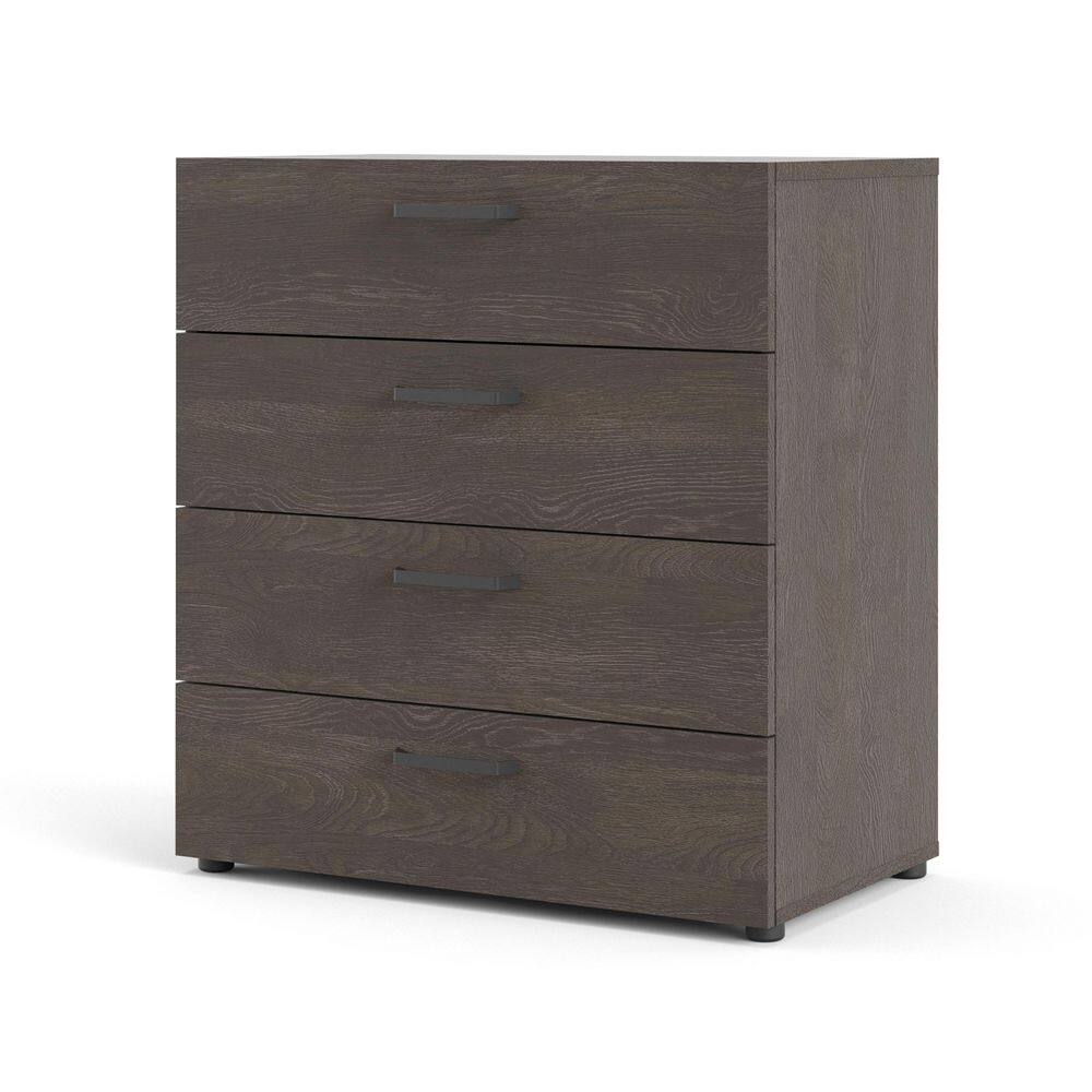 Tvilum Dallas 4Drawer Dark Chocolate Chest of Drawers (26.8 in. H x 15