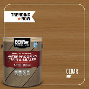 1 gal. #ST-146 Cedar Semi-Transparent Waterproofing Exterior Wood Stain and Sealer