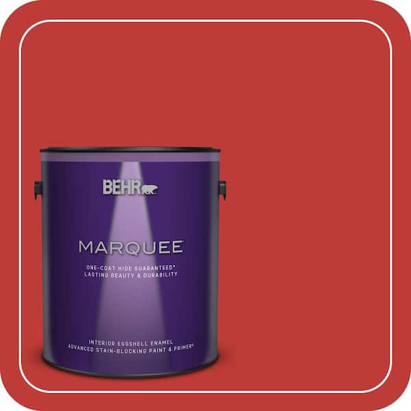BEHR MARQUEE 1 gal. #P150-7 Flirt Alert Eggshell Enamel Interior Paint & Primer