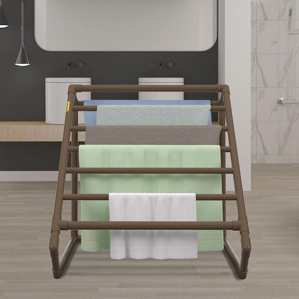 Outdoor ladder towel online rack