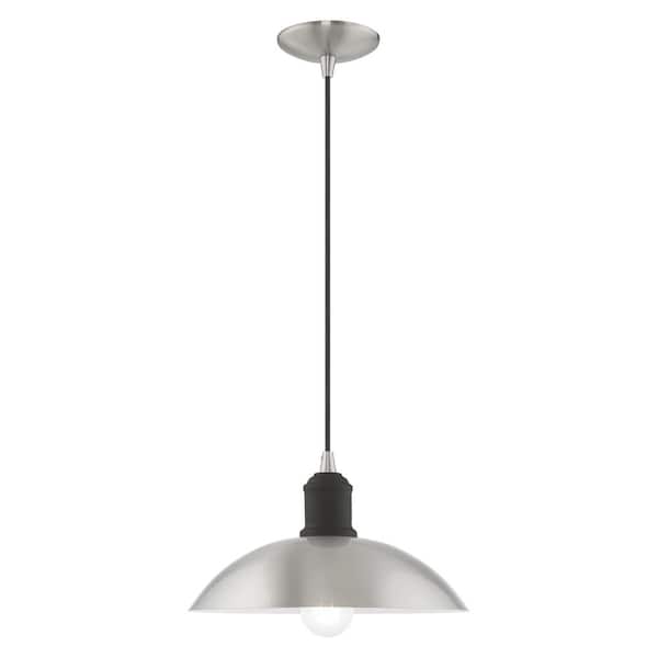 AVIANCE LIGHTING Braxton 1-Light Brushed Nickel Pendant