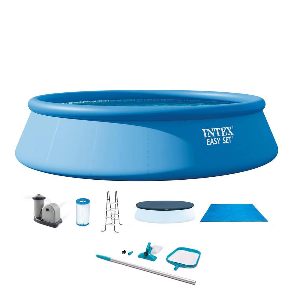 Intex Easy Set 18 ft. Round 48 in. Deep Inflatable Pool Set