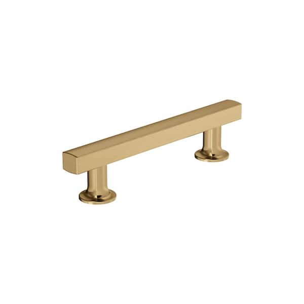 Everett 3-3/4 in. (96mm) Modern Champagne Bronze Bar Cabinet Pull