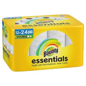 Essentials Select-A-Size White Paper Towel Roll (12 Double Rolls)