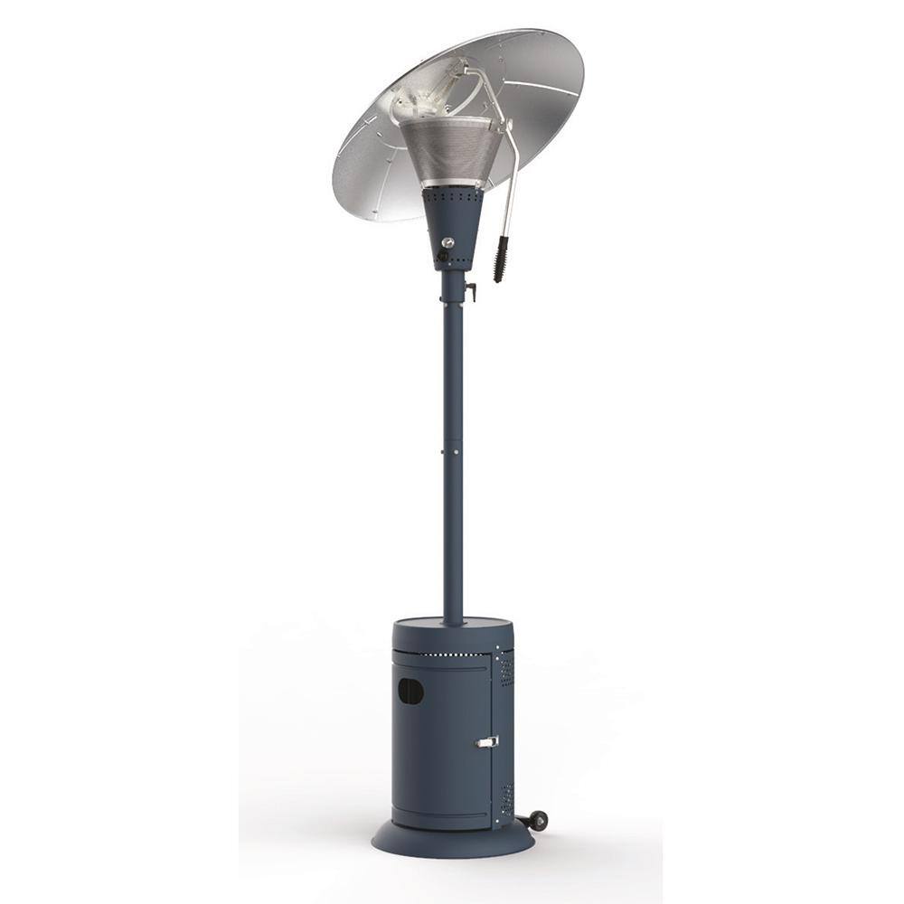 Hampton Bay 38'200 BTU Heat Focus Swivel Smokey Teal Patio Heater
