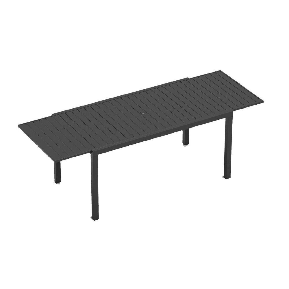 97.2 in.L Black Extendable Aluminum Outdoor Dining Table price history on PriceWatchPro