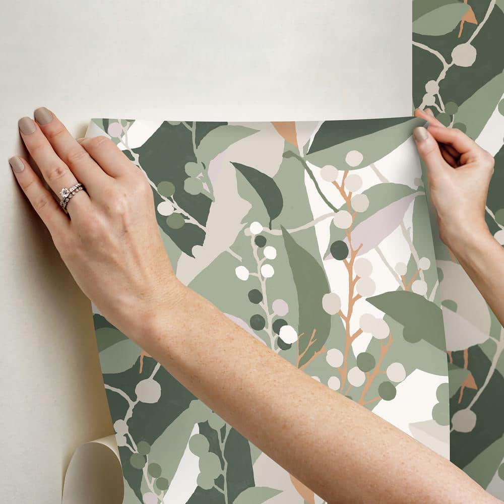 Elegant Aviary Black & Gold Peel and Stick Wallpaper Roll