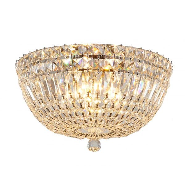 Hardin 15 in. Chrome Flush Mount