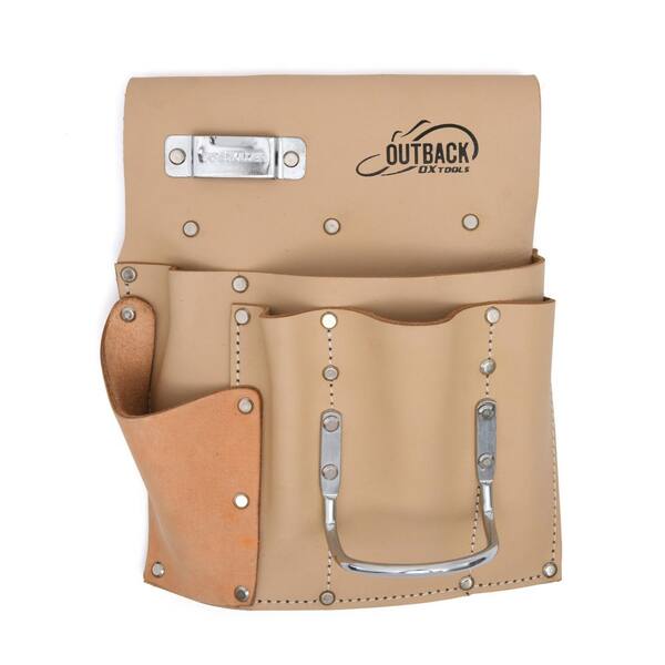 OX TOOLS Trade Series 6Pocket Suede LeatherDrywall Tool Pouch OX