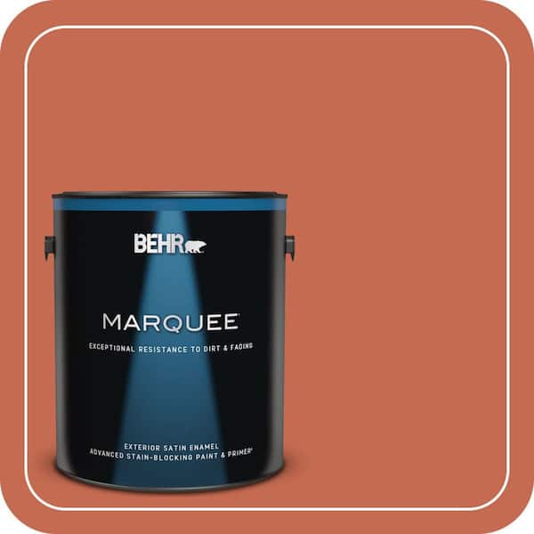 BEHR MARQUEE 1 gal. #T16-14 Raw Copper Satin Enamel Exterior Paint & Primer