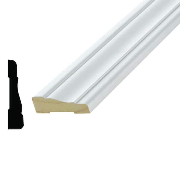 9/16 in. D x2-1/4 in. W x 84 in. L Primed MDF Casing Moulding Drip Cap Moulding