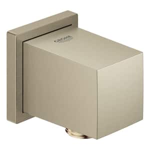 Euphoria Cube 1/2 in. Wall Union in Brushed Nickel