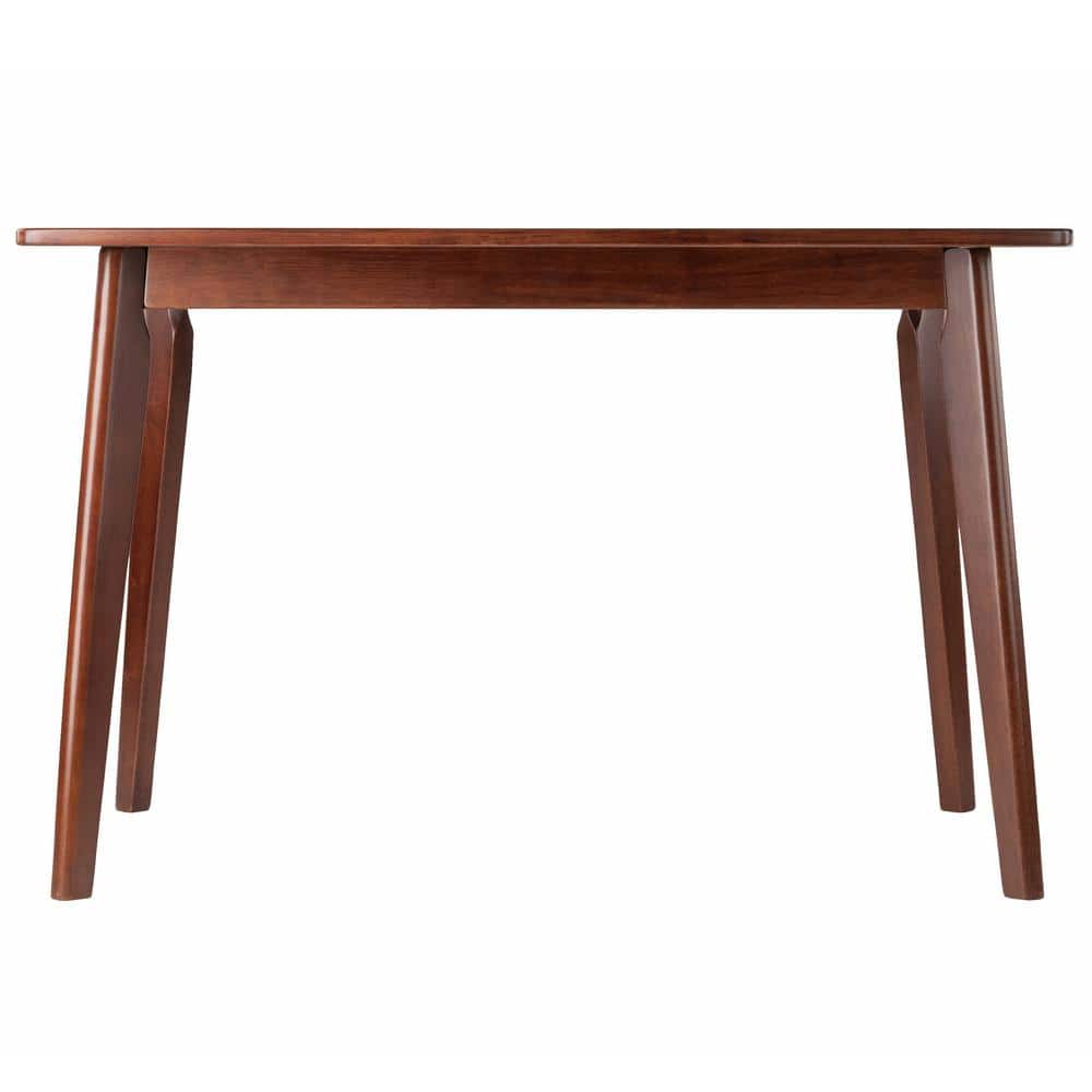 Winsome Shaye Walnut Solid Wood Mid-Century Modern Dining Table