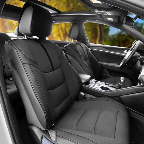 Car Seat Cushion Pad, Premium Car Seat Cushion Non-slip Rubber Bottom with  Storage Pouch, Comfort Memory Foam, Car Seat Protector Back Seat Cushion