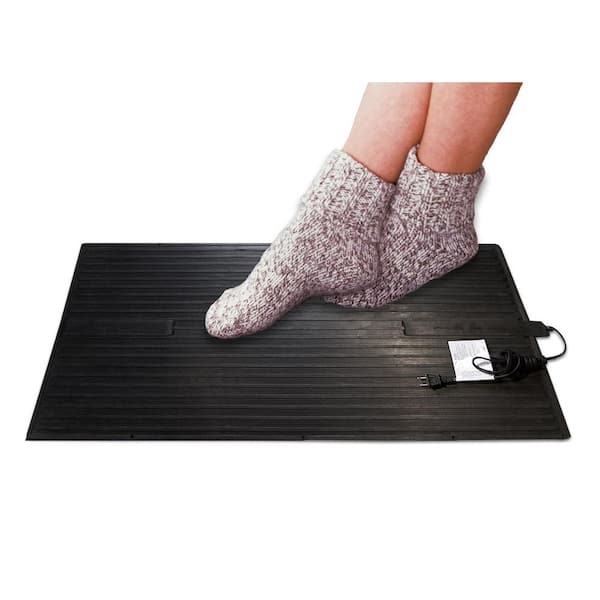 Foot Warmer Electric Heating Pad Soft Fleece Pad Cushion Feet Warm Floor Mat 