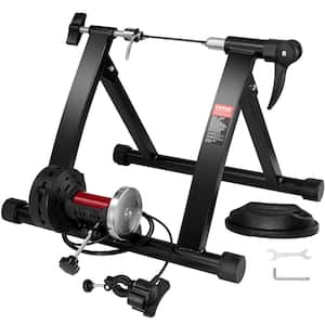 Bike Trainer Stand Magnetic Stationary Bike Stand 26-29 in. Wheels 6 Resistance Settings for Indoor Riding Exercise