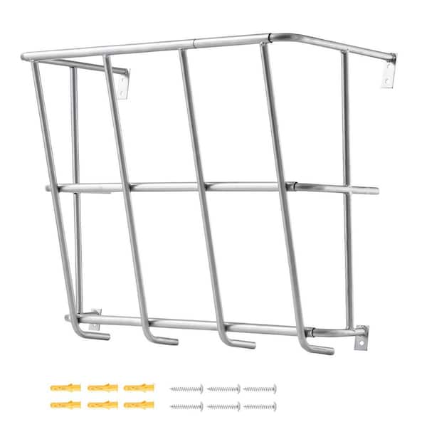 SVOPES Livestock Hay Feeder, 18.5 Gal. Large Capacity, Heavy-Duty Steel Goat Hay Rack, 24.4 in. Long Wall Mounted Hay Holder
