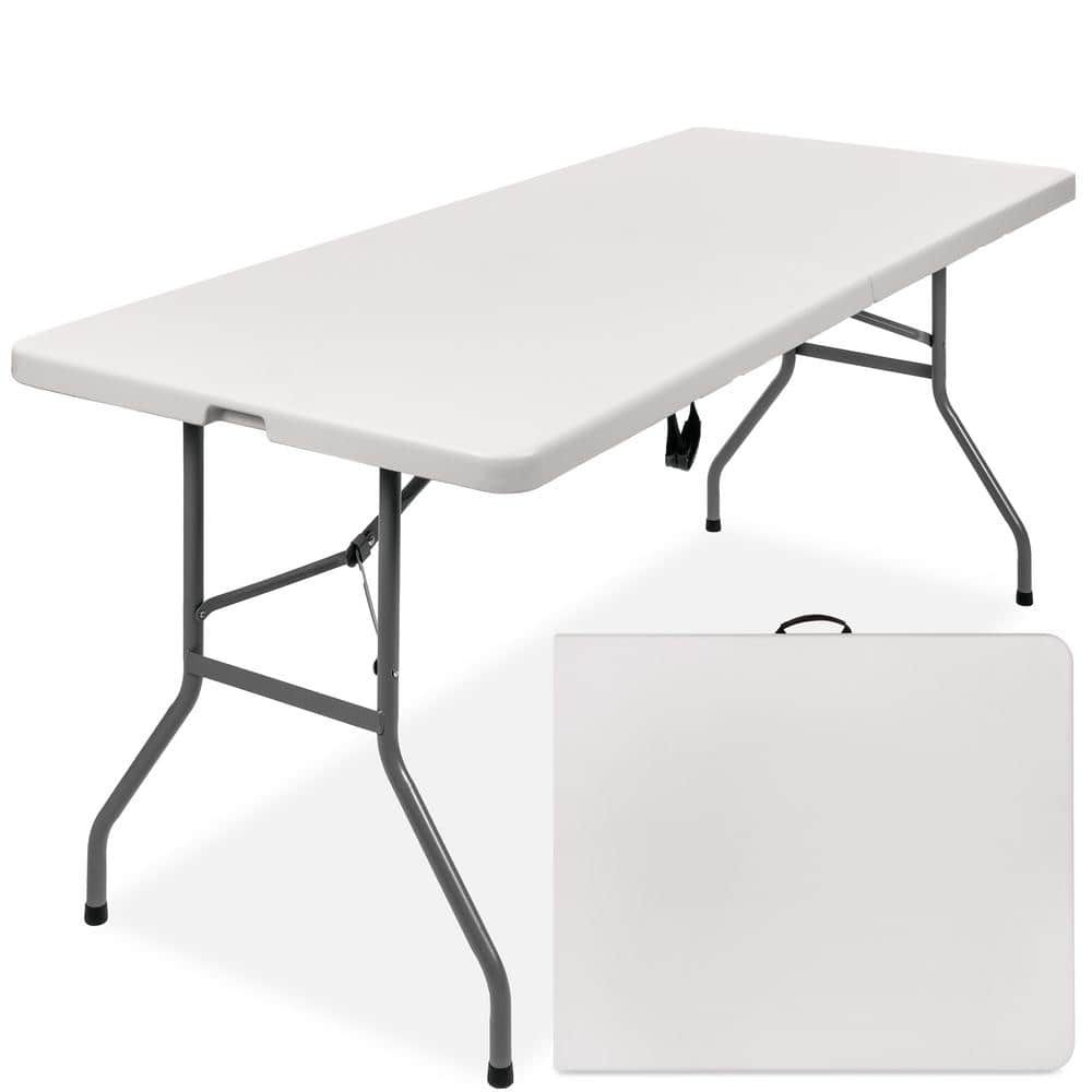 Best Choice Products 72 in. L Rectangular White Plastic Top