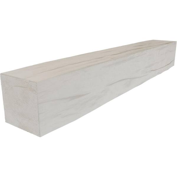 Ekena Millwork 6 in. x 8 in. x 4 ft. RiverWood beam Rustic Faux Wood beam Fireplace Mantel Unfinished