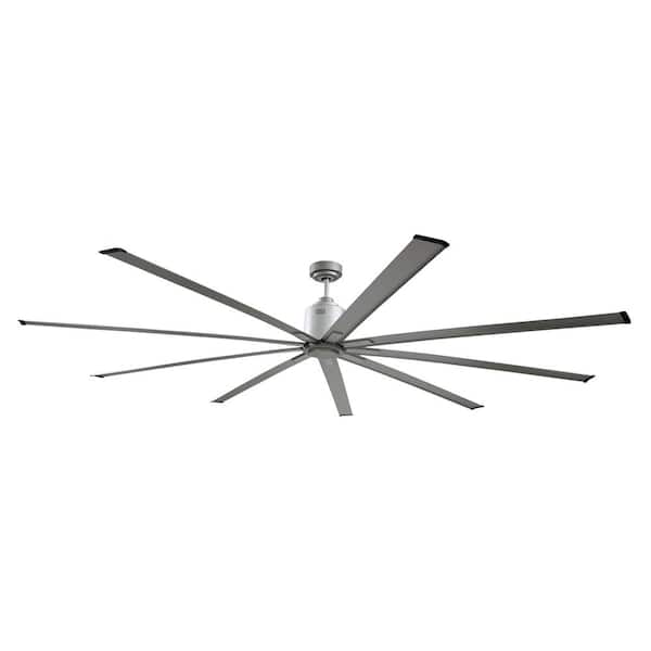Maxx Air 96 in. Indoor Energy-Saving Brushed Nickel 6-Speed Ceiling Fan with Remote Control Included