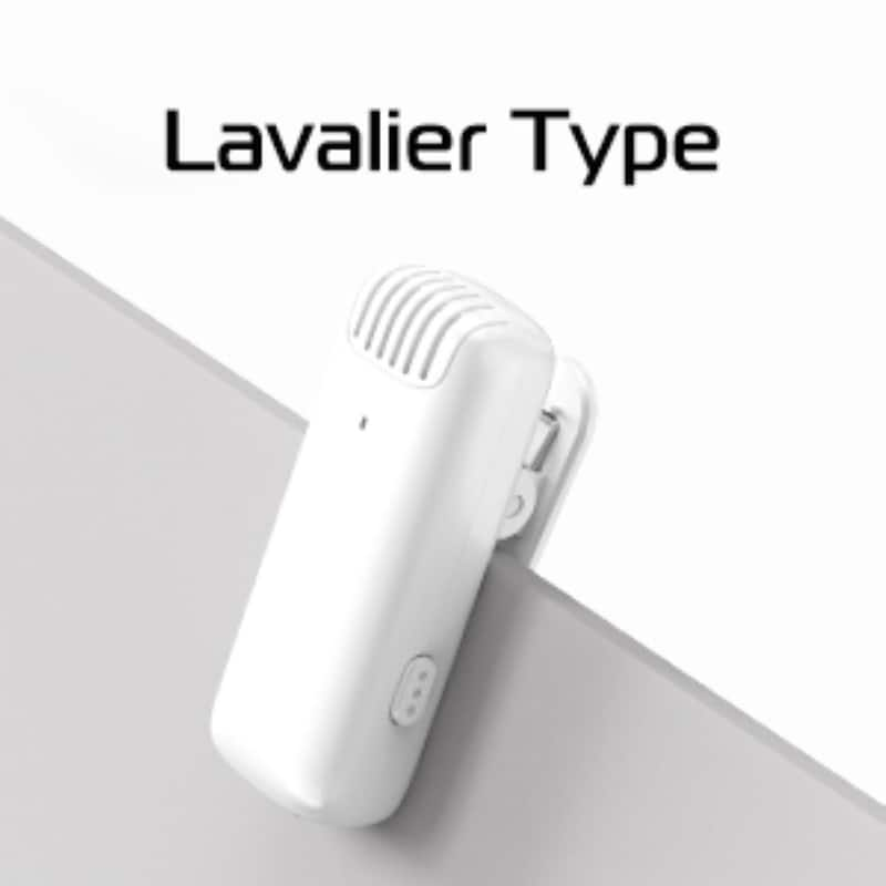 Wireless Lavalier Microphone for iPhone iPad, 2-in-1 Plug-Play Mic with Charging Case 65 ft. Transmission Range in White