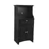 Microwave/Coffee Maker Utility Cabinet in Black