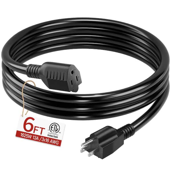 user_1ed70b54　 FHE1250T5EWW ３本 6 ft. 1625W 16/3 Extension Cord Indoor 3 Prong 13 Amp 1625 Watt