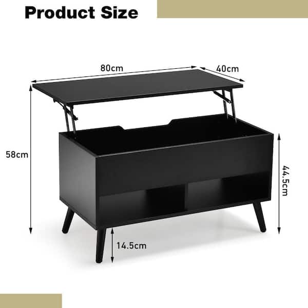 テーブル・チェア・ハンモック C.C. MASTER SHELF TABLE MIDNIGHT BLACK Costway 1-Drawer Black Nightstand with Drawer Storage Shelf