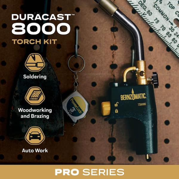 DuraCast 8000 Torch Kit with 14.1 oz. MAP-Pro Cylinder and Premium Blow Torch with Adjustable Flame