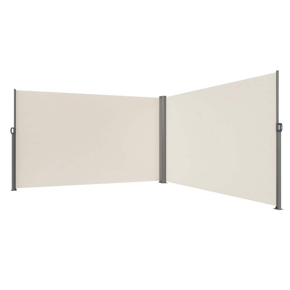 Retractable Side Awning 71 x 236 in. Aluminum Privacy Screen, 280g Polyester Waterproof UV 30+ for Patio, Balcony, Beige price history on PriceWatchPro