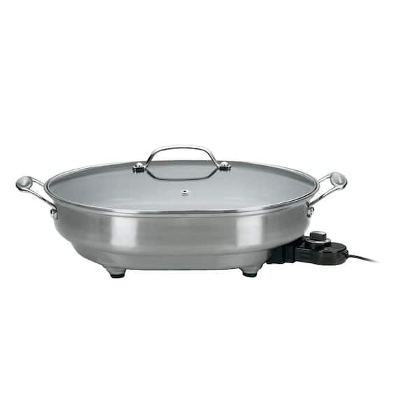 Cuisinart 12 in. x 15 in. Stainless Steel Non-Stick Electric Skillet